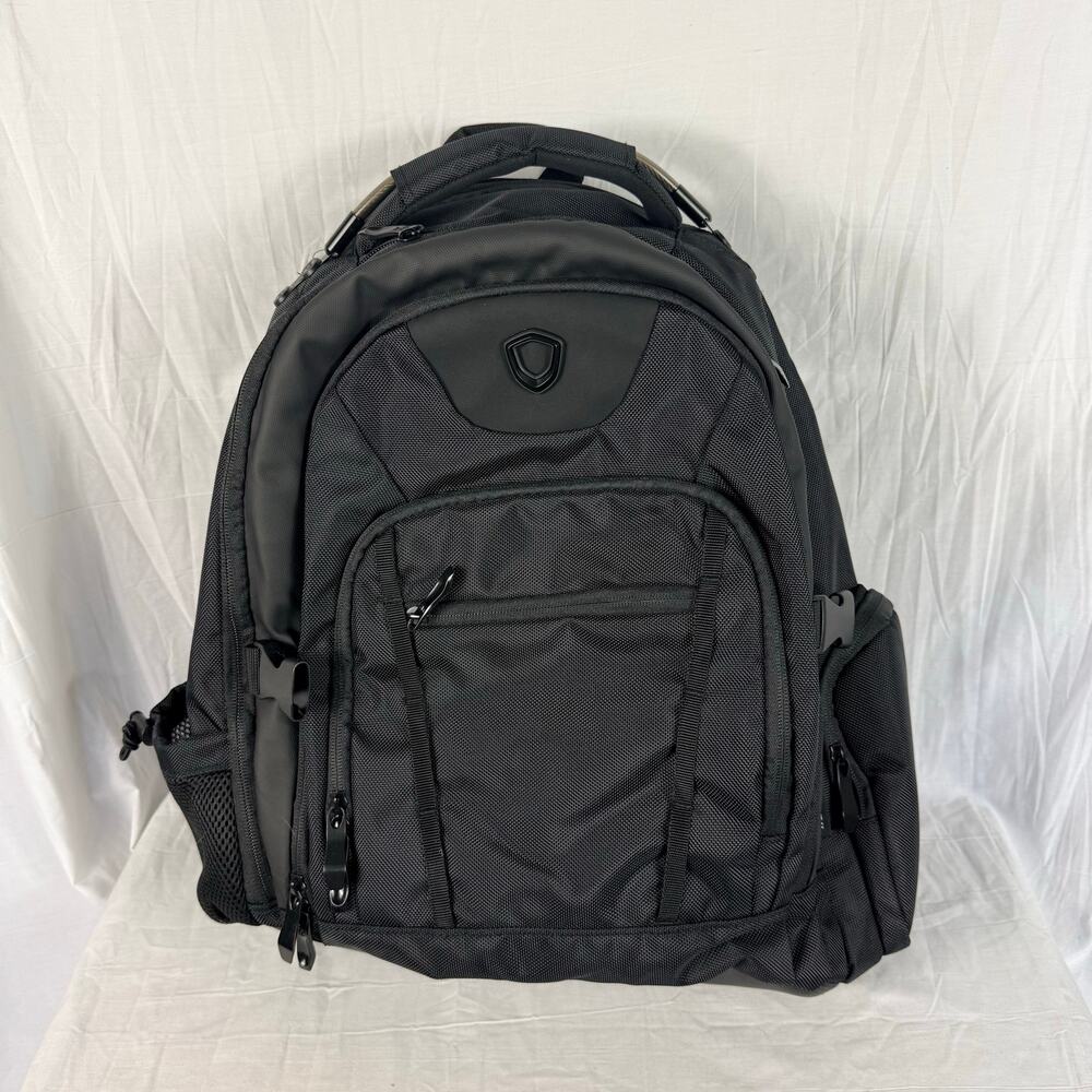 Travelers Choice Carry On Backpack Black Laptop Padded Carry On Strap TC00085K